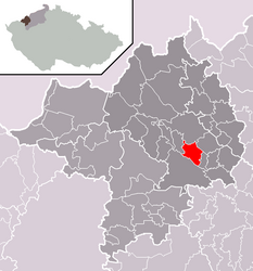 Droužkovice - Carte