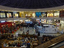 Interior view in the mall