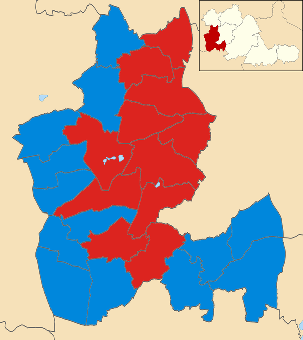 2015 local election results in Dudley