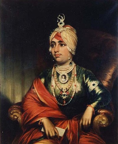 Duleep Singh, in ceremonial dress, 1852, by the English painter George Duncan Beechey