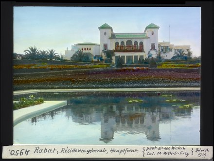 French Protectorate Residence, Rabat, 1929 postcard