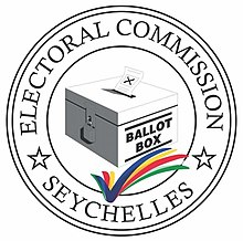 Emblem of the Electoral Commission of Seychelles Electoral Commission Seychelles logo.jpg