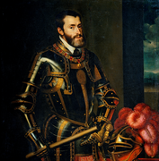 Carlos V. Pintura de Rubens, cópia de um quadro de Ticiano