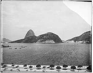 Vista de Botafogo, vendo-se ao fundo o Pão de Açucar