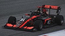 Ushijima driving the Dallara F3 2019 during the 2022 Spielberg Formula 3 round. FIA F3 Austria 2022 Nr. 31 Ushijima.jpg