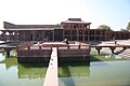 Anup Talao (Peerless pool) at Fatehpur Sikri. Khwabgah (the emperors private quarters) in the background.