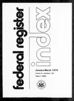 Miniatuur voor Bestand:Federal Register 1976-03- Vol 41 Index (IA sim federal-register-find 1976-03 41 index).pdf