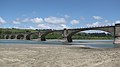 Fernbridge accross Eel River, California, USA (1911)