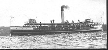 The Manly ferry Bellubera which struck and sunk the SS Kate off Dobroyd Head Ferry Bellubera prior to 1936.jpg