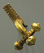 A Gallo-Roman toga clasp from the late 4th century. Lutetia was famous for its jewelers and craftsmen.