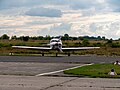 * Nomination: Lancair 360 at Mainz Finten Airfield --MB-one 06:15, 8 January 2024 (UTC) * Review  Comment Please remove a dustspot in the lower sky at left. Otherwise good. Can you please makr the dustspot? I cant seem to find it. Or are you referring to the bird flying in the background? --MB-one 13:16, 9 January 2024 (UTC)