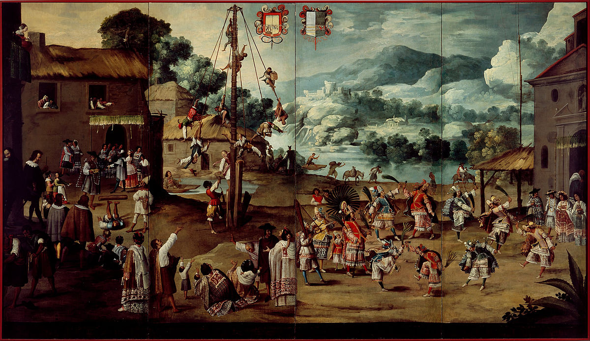 File:Folding Screen with Indian Wedding and Flying Pole (Biombo con  desposorio indígena y palo volador) - Google Art Project.jpg - Wikipedia