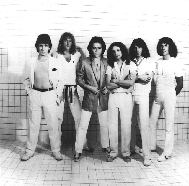 Foreigner in a 1979 publicity shot for their album Head Games