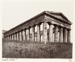Fotografi av Tempio. Segesta, Italien - Hallwylska museet - 106722.tif