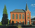 Christuskirche mit künstlerischer Ausstattung, Kirchhof und Einfriedung