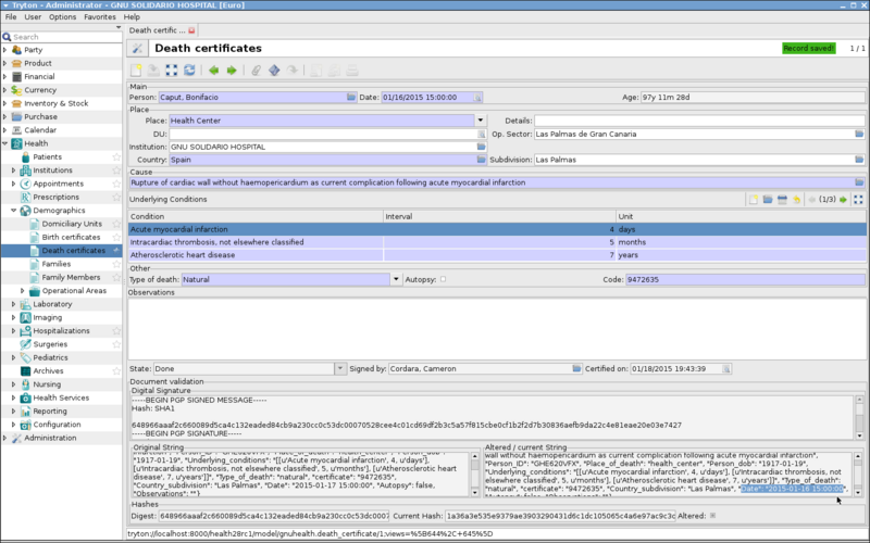 File:GNU Health person death certificate hash verification.png