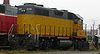 LLPX#2210, une EMD GP38AC, une locomotive de location appartenant au GATX Rail Locomotive Group, à Kitchener, en Ontario