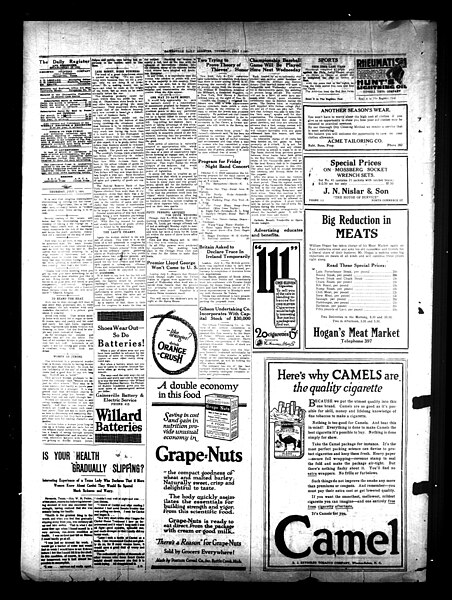 File:Gainesville Daily Register and Messenger (Gainesville, Tex.), Vol. 37, No. 291, Ed. 1 Thursday, July 7, 1921 - DPLA - db2dc5f700e4ae47ee9c5a052ad2eb11 (page 2).jpg