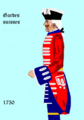 Ranskan sveitsiläiskaatin univormu 1750