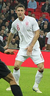 Cahill playing for England in 2012 Gary Cahill 29-02-2012 1.jpg