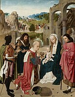 Klanění tří králů (1480-1485), Rijksmuseum