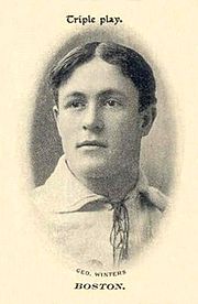 George Winter pitched on Opening Day for the Boston Americans in 1903. George Winter.jpg