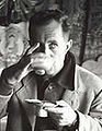 Giuseppe Tucci (1894-1984) Italian Tibetologist drinking butter tea in Tibet in the 1930s