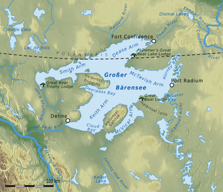 <span class="mw-page-title-main">Great Bear Lake</span> Large glacial lake in Northwest Territories, Canada