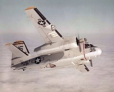 Grumman S-2A Tracker VS-29 in flight c1962.jpeg