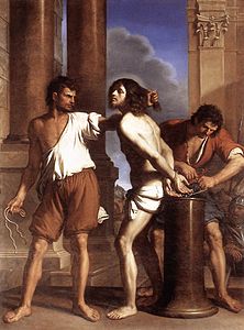 Guercino, La flagelación de Cristo
