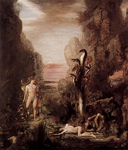 Hercules and the Hydra of Lerna (1876), oil on canvas, 179.3 x 154 cm, Art Institute of Chicago