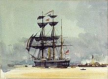 HMS Calypso, watercolour by William Lionel Wyllie HMS Calypso 1897.jpg