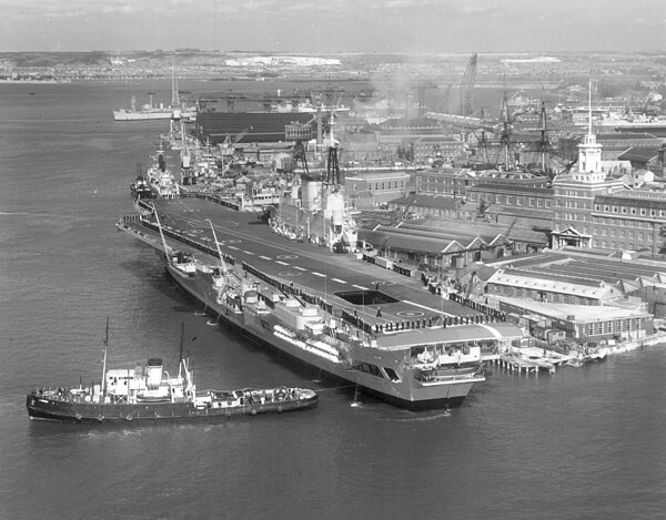At Portsmouth's South Railway Jetty after the 1964 rebuild, with remodelled island