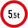 Vehicles weight limit