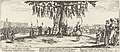 Les Grandes Misères de la guerre[47]​ - Les pendus ("las grandes miserias de la guerra - los ahorcados"), de Jacques Callot, 1632.