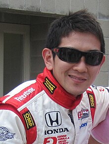 Hideki Mutoh 2010 Indy 500 Tiang Day.JPG
