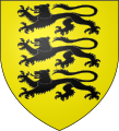 Coat of arms of the House of Hohenstaufen, Dukes of Swabia: Or, three lions passant in pale sable