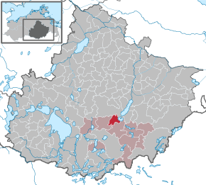 Poziția localității Hohenzieritz
