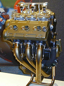 Een van de zeldzame vijfcilinders: Honda V-vijf-racemotor