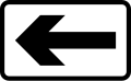 Direction in which the prohibition or restriction applies (symbol may be reversed)