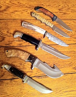 Hunting knife Type of knife used during hunting