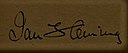 Ian Fleming – podpis