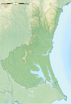 大戸のサクラの位置（茨城県内）