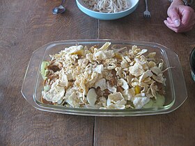 Gado-gado drysset med valnød krupuk - emping