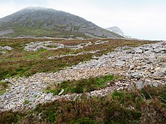 Inside the Celtic Iron Age hillfort of Tre'r Ceiri, Gwynedd Wales, with 150 houses; finest in N Europe 07.jpg