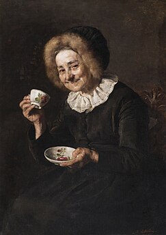 Ivana Kobilca: El cafelito (La bebedora de café) (1888).