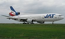 JAT McDonnell Douglas DC-10-30 a Belgrado, 2003