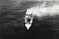 中途島海戰中遭到轟炸而起火燃燒的飛龍號