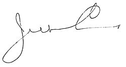 Jefferson Cafferys signatur