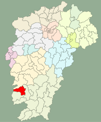 Contea di Shangyou – Mappa